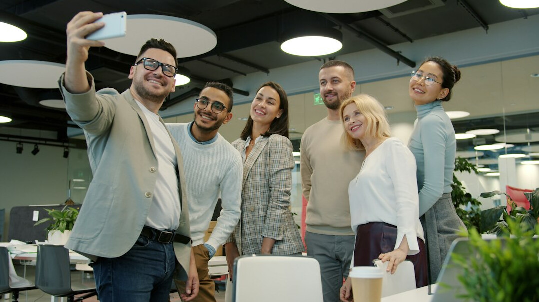 diverse professionals team