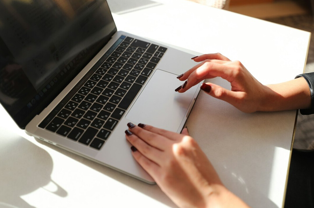 person searching online directory